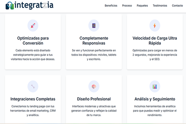 Landing Page de Integratzia